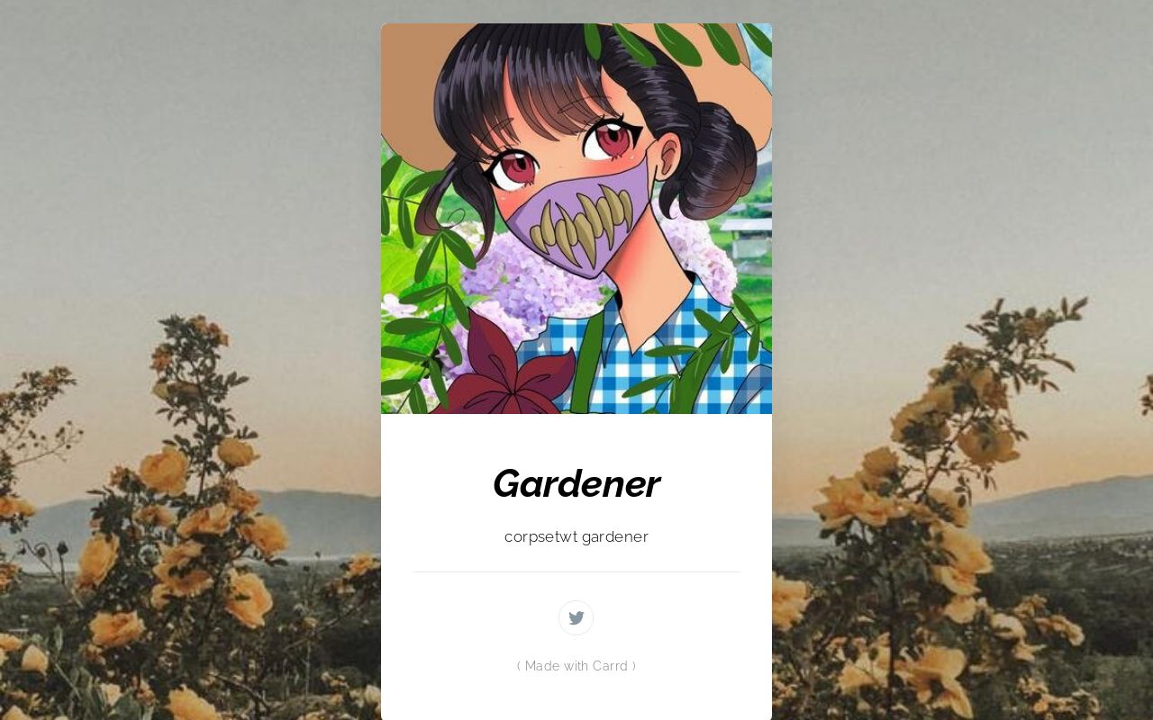 Carrd profile picture for @gardeners